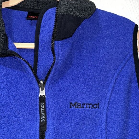 Marmot Full Zip Vest Women's Size M Purple Fleece Outdoor Camp Hike - Picture 2 of 6